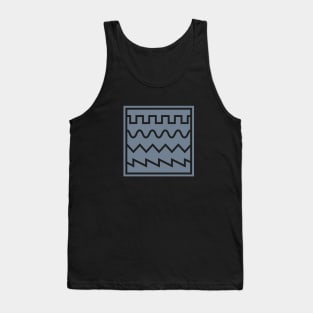 Synthesizer Waveforms Grey Tank Top
